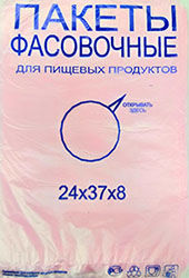 Полиэтиленовый пакет ПНД фасовочный 24х37х8 250/40 в Москве - купить оптом от производителя ПК Котово Полимер